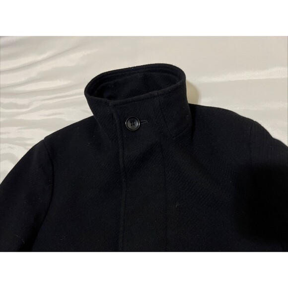 Pea Coat CASHMERE BLEND Taka Q Jacket Womens M Black Japanese Takakyu - Picture 11 of 16